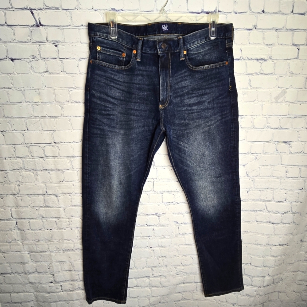 GAP Men's Slim Worn Dark Tint Jeans